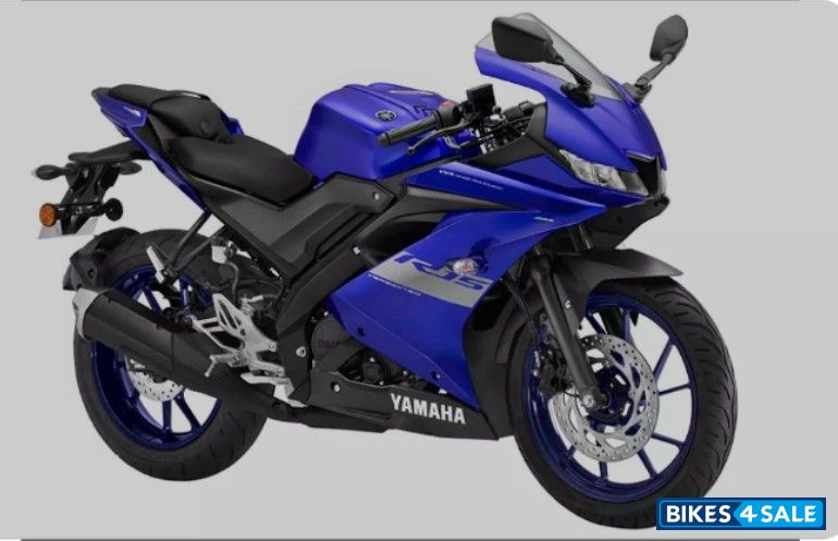 Blue Yamaha YZF R15 V3