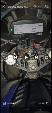 Blue Yamaha YZF R15 V3