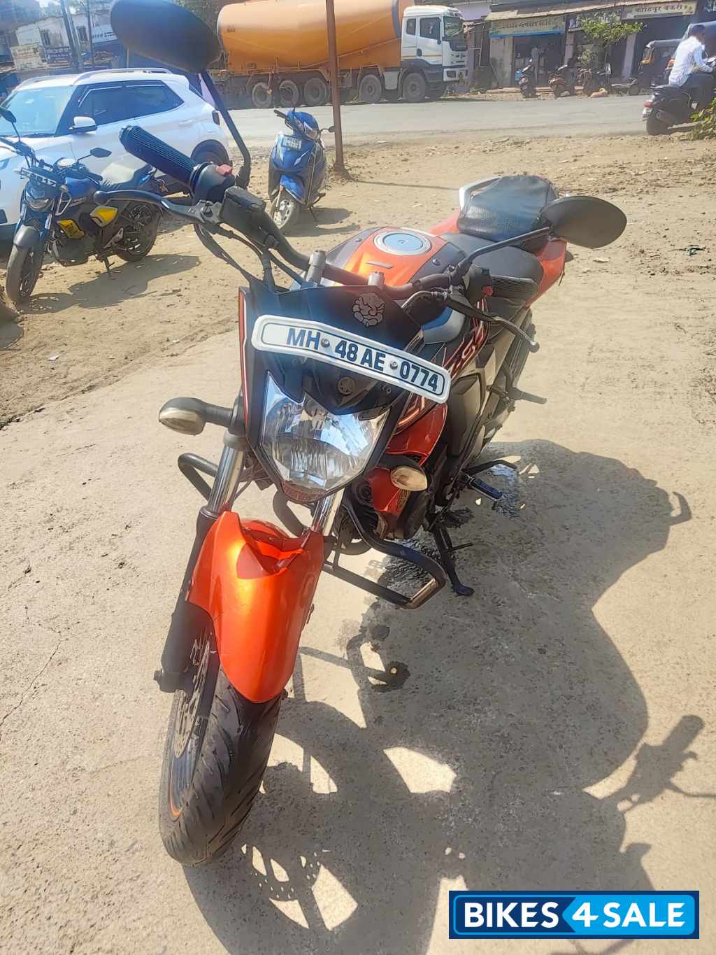 Black Orange Yamaha FZ-S