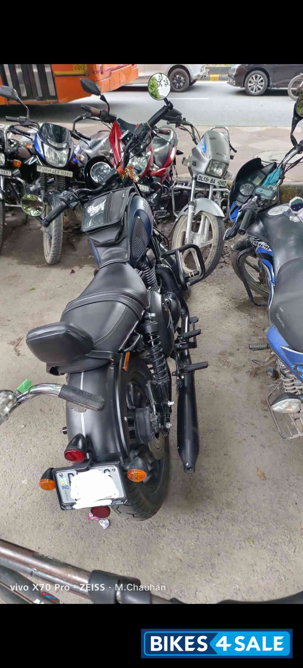 Blue Yezdi Roadster Dark