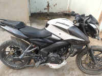 White Grey Bajaj Pulsar 200 NS