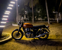 Orange Royal Enfield Interceptor 650 Twin