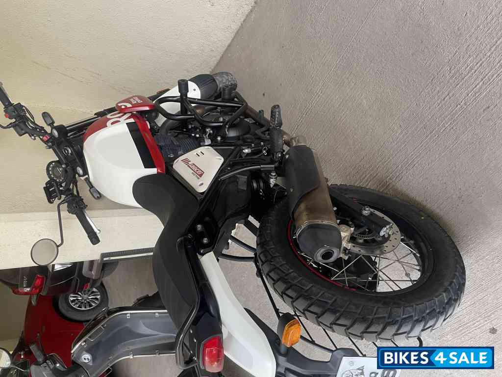 White Red Royal Enfield Scram 411