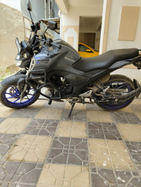 Grey With Blue Alloys Yamaha FZ-S FI V3