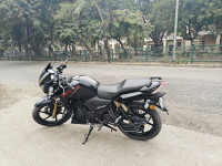 Black TVS Apache RTR 180 BS6