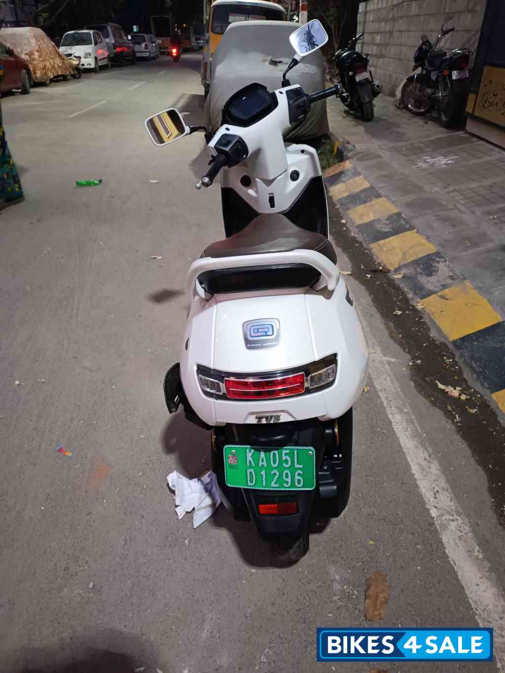 White TVS iQube Electric