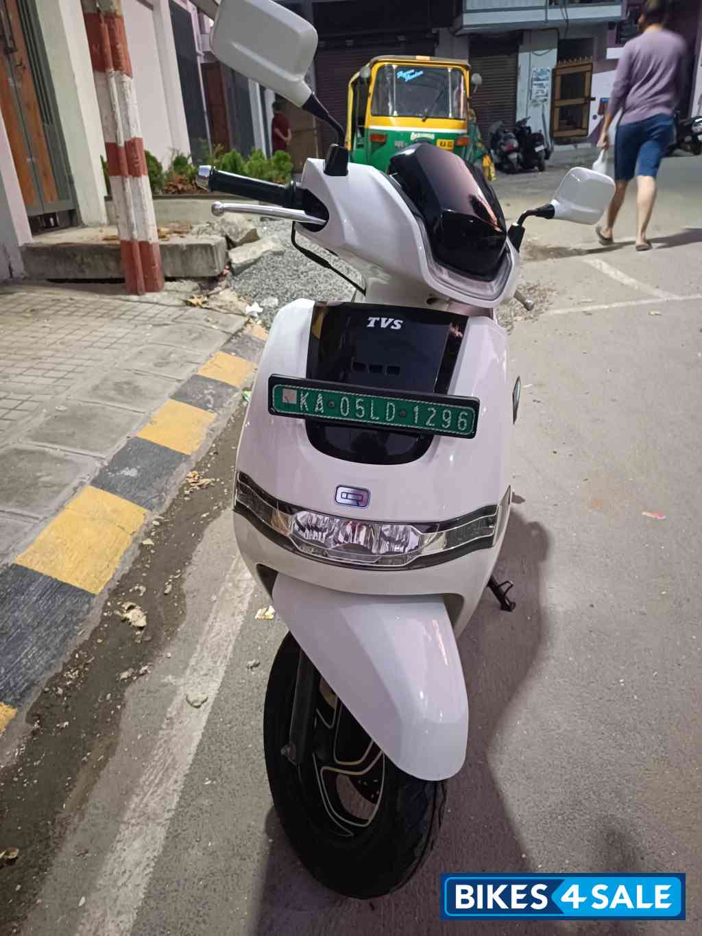 White TVS iQube Electric