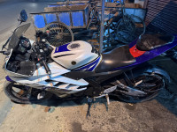 Blue White Yamaha YZF R15