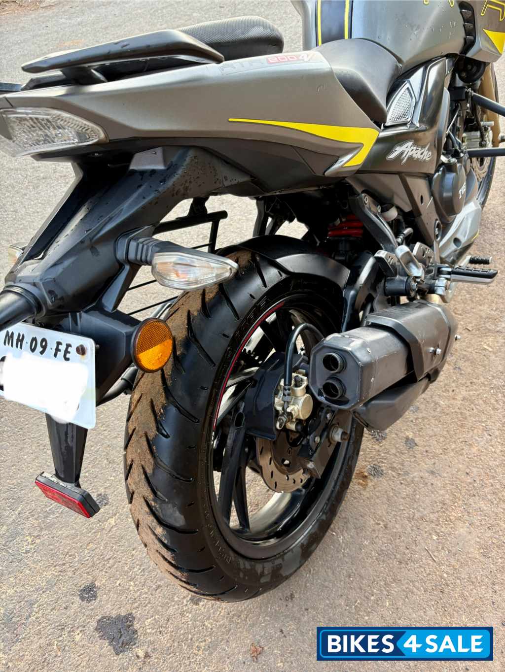 Mat Grey TVS Apache RTR 200 4V Race Edition 2.0