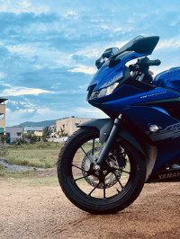 Blue Yamaha YZF R15 V3 BS6