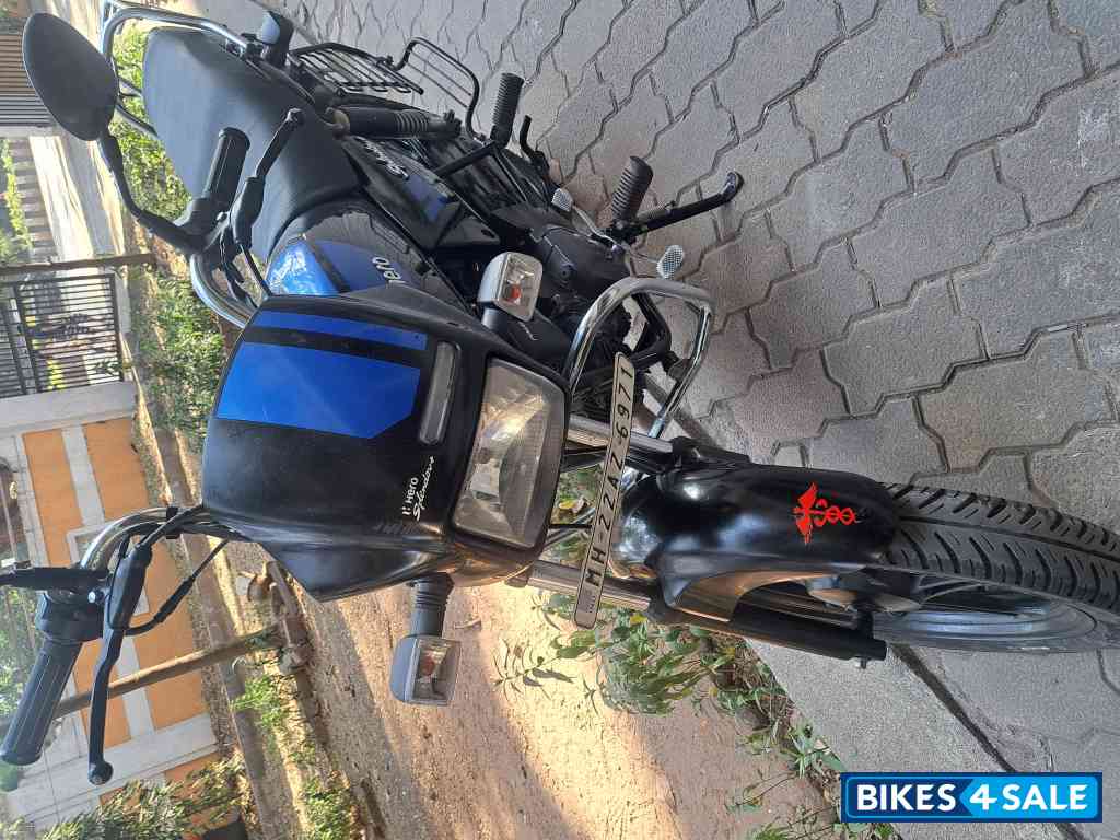 Blue Black Hero Splendor Plus Xtec