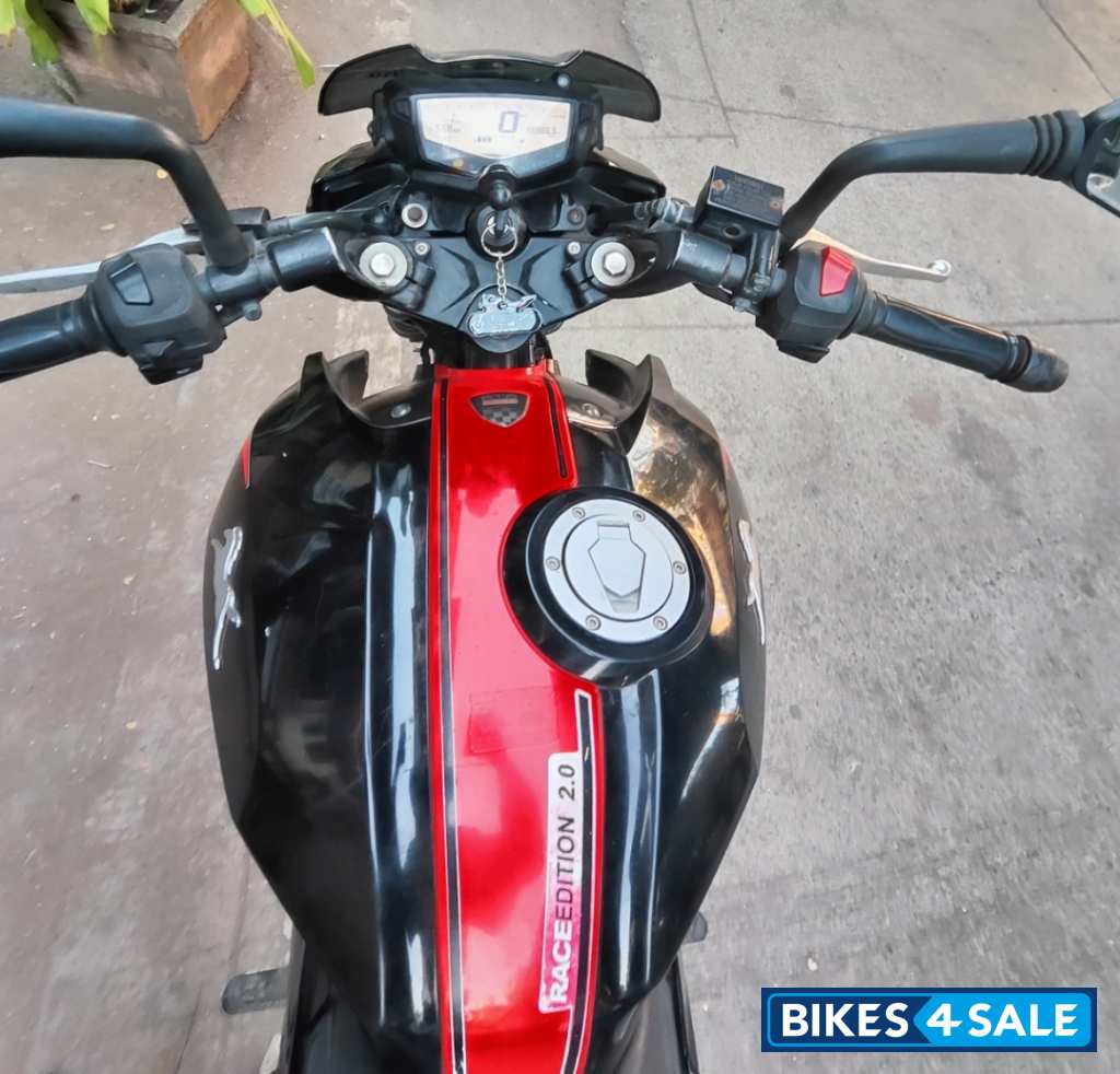 Black Red TVS Apache RTR 200 4V ABS Race Edition 2.0