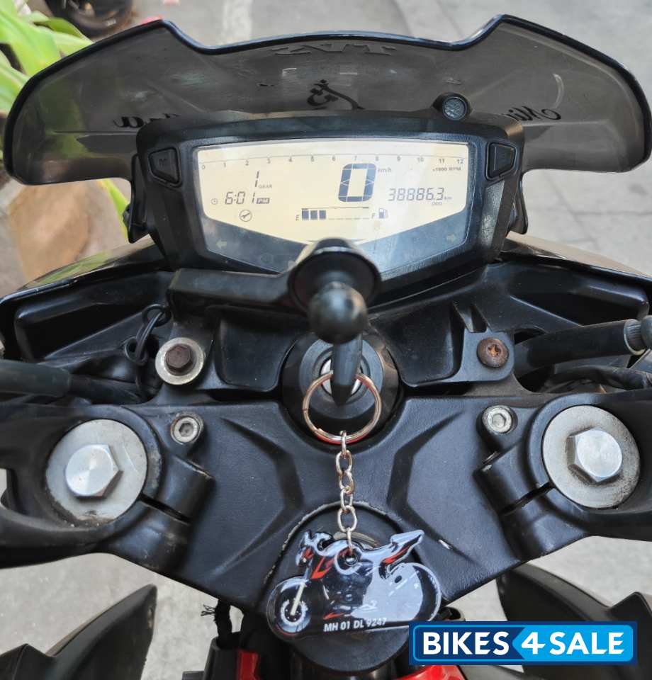 Black Red TVS Apache RTR 200 4V ABS Race Edition 2.0