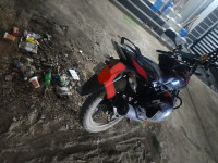 Black Red Bajaj Pulsar 125 Carbon Fibre Disc Single Seat