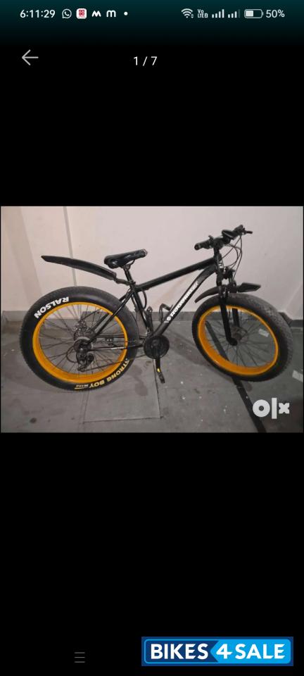 Bicycle  21 gear fat bike 4 month old