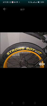 Bicycle  21 gear fat bike 4 month old