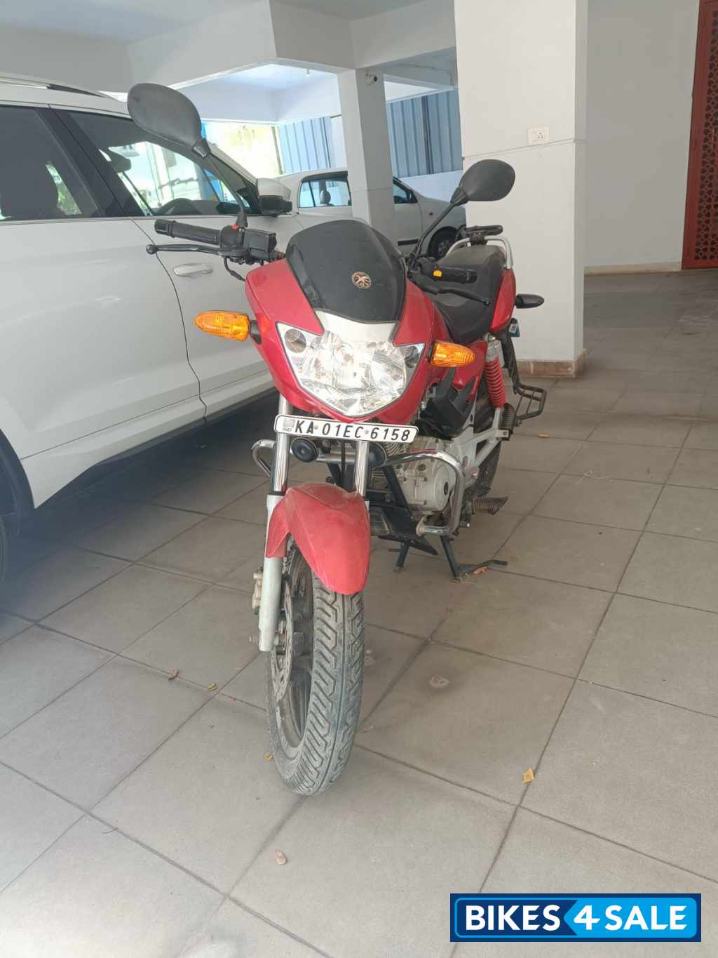 Red TVS Apache 150