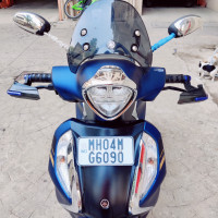 Mat Blue 🔵 Yamaha Fascino 125 Fi Hybrid