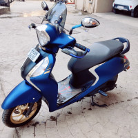 Mat Blue 🔵 Yamaha Fascino 125 Fi Hybrid