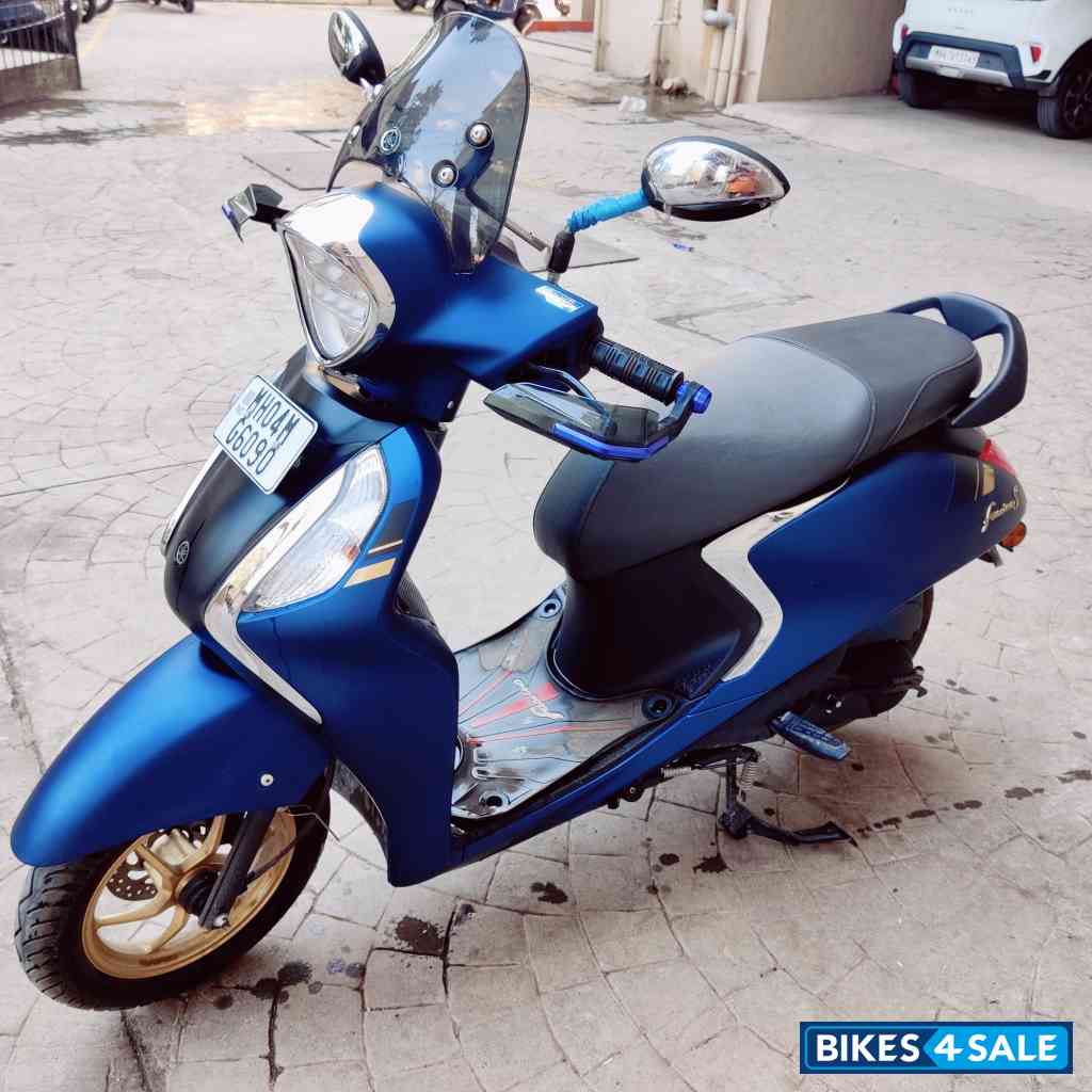 Mat Blue 🔵 Yamaha Fascino 125 Fi Hybrid