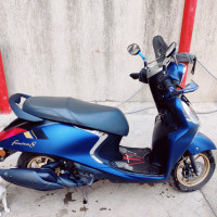 Mat Blue 🔵 Yamaha Fascino 125 Fi Hybrid