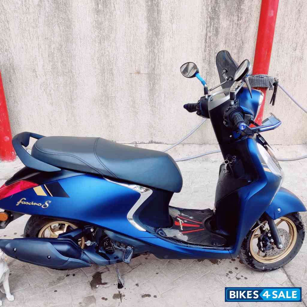 Mat Blue 🔵 Yamaha Fascino 125 Fi Hybrid