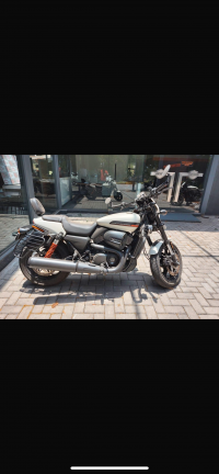 White Harley Davidson Street Rod