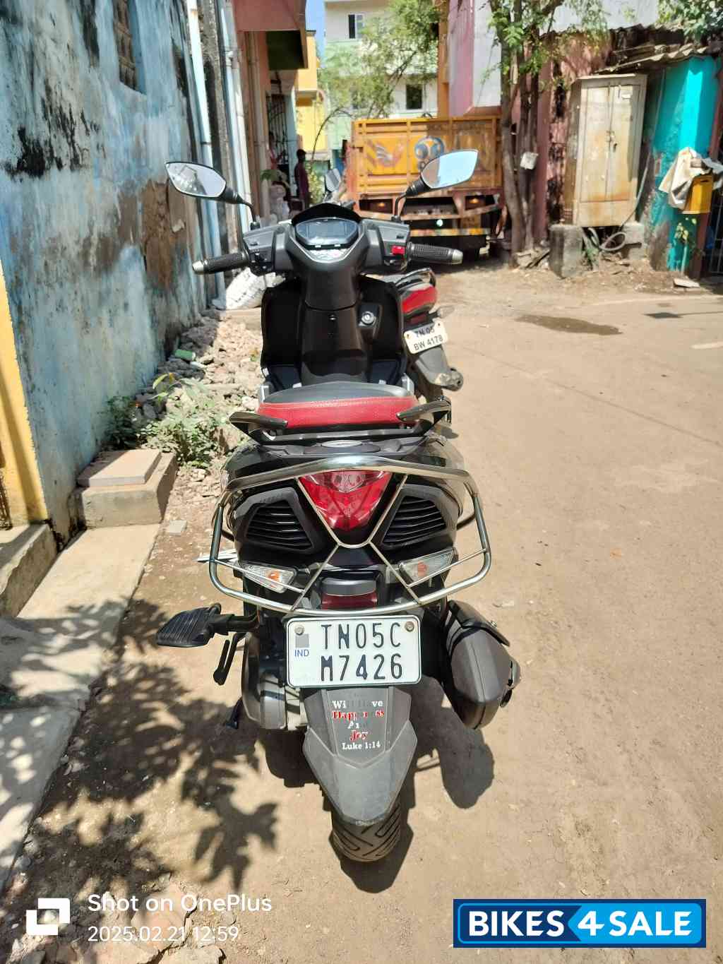 Black TVS NTORQ Super Squad Edition