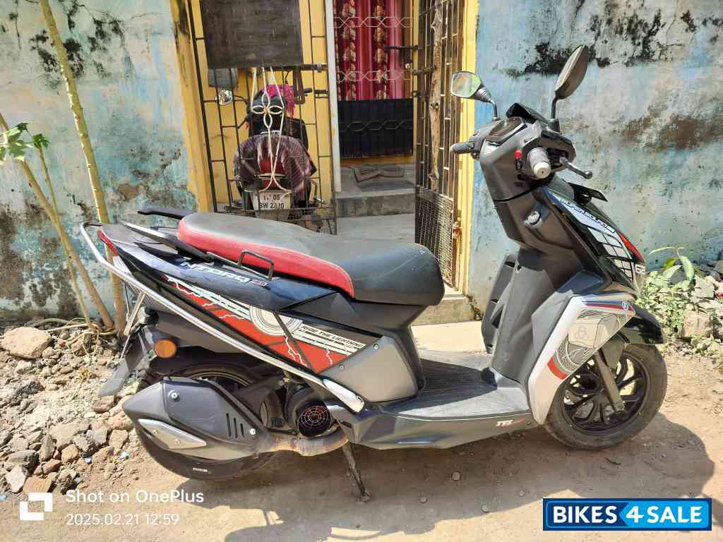 Black TVS NTORQ Super Squad Edition