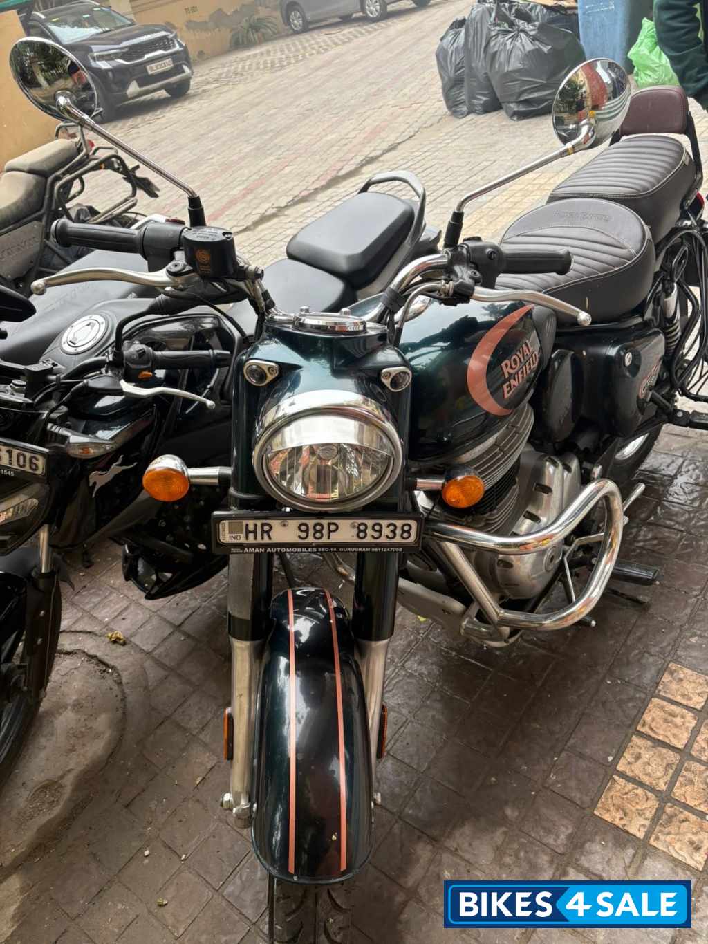 Halcyon Green Royal Enfield Classic 350 Dual Channel BS6