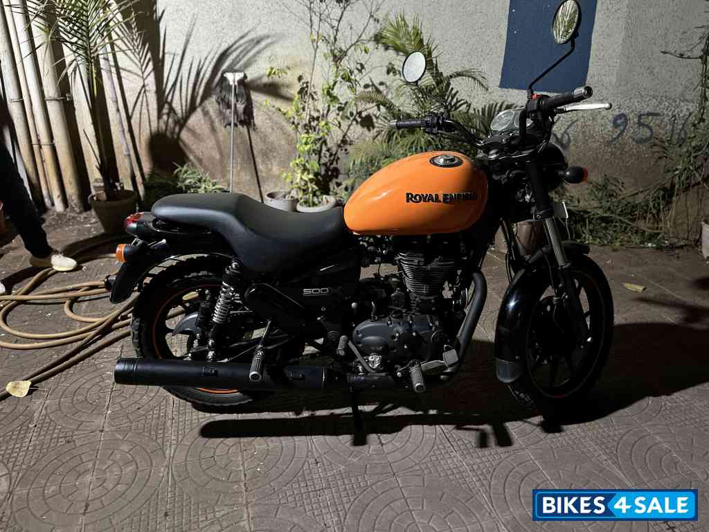 Orange Royal Enfield Thunderbird X 500