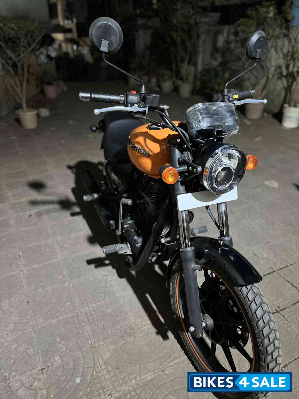 Orange Royal Enfield Thunderbird X 500