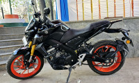 Black Yamaha MT-15 BS6