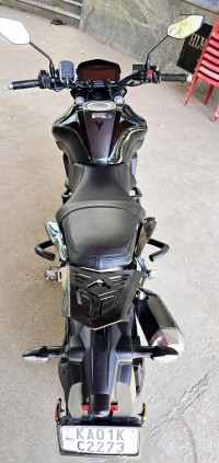 Black Yamaha MT-15 BS6