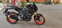 Black Yamaha MT-15 BS6