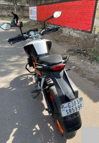 White KTM Duke 390