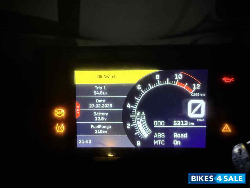 Orange/blue KTM RC 390