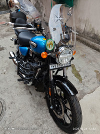 Blue Royal Enfield Meteor 350 Supernova