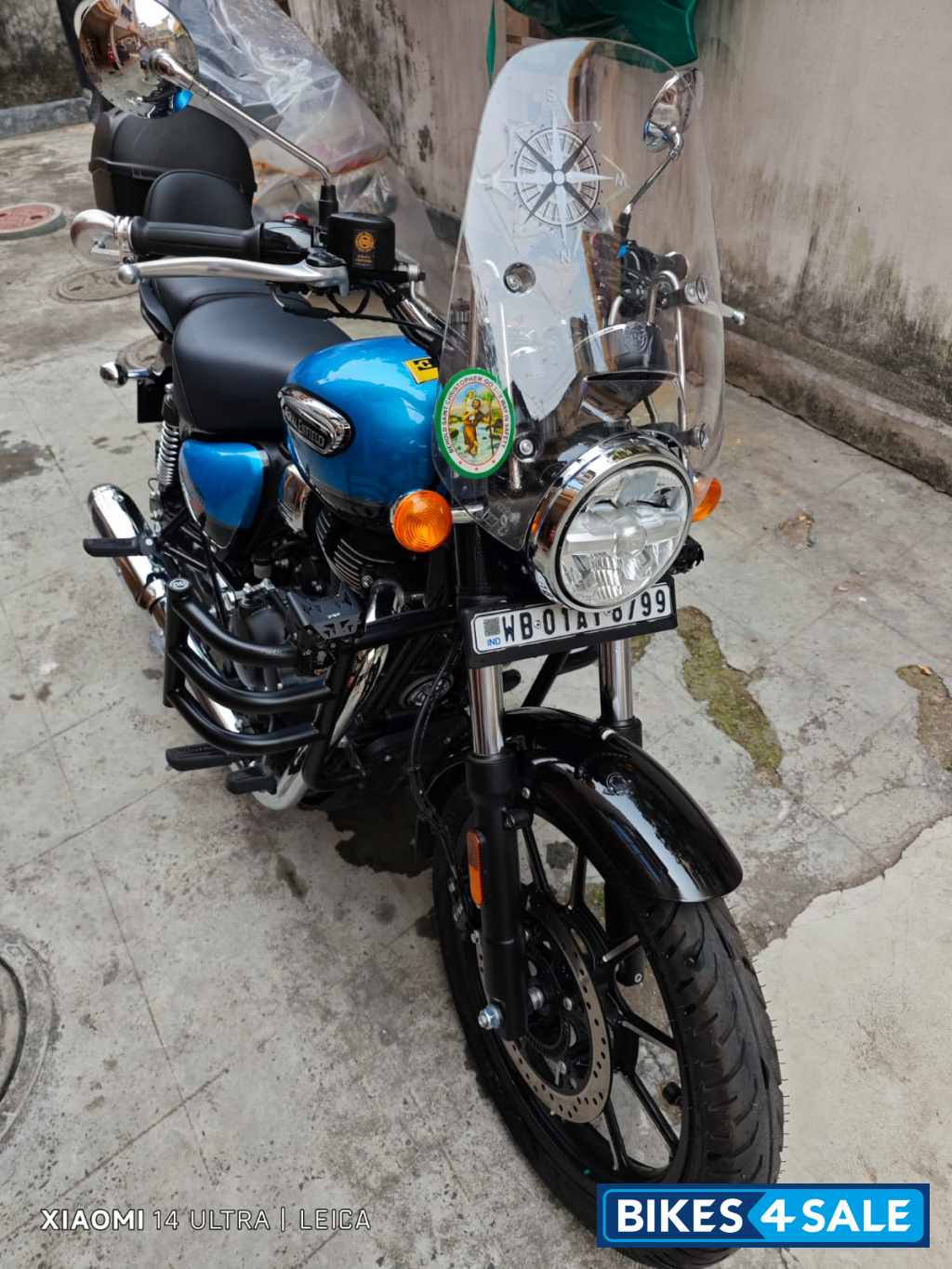Blue Royal Enfield Meteor 350 Supernova