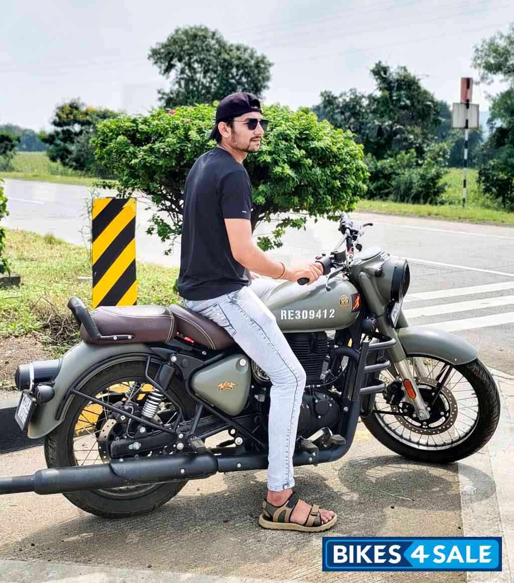 Marsh Grey Royal Enfield Classic 350 Dual Channel BS6