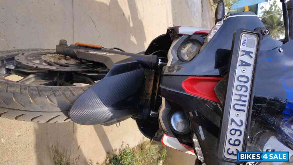 Red And White Bajaj Pulsar RS 200 ABS