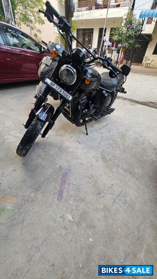 Grey Yezdi Roadster Dark