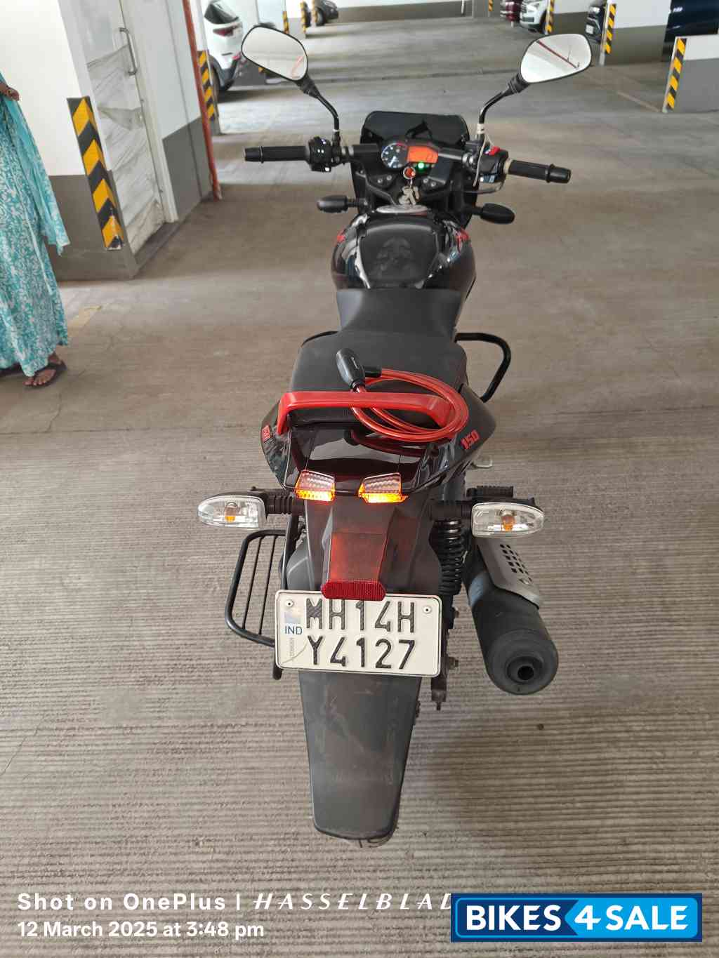 Black With Red Accent Bajaj Pulsar 150 Neon