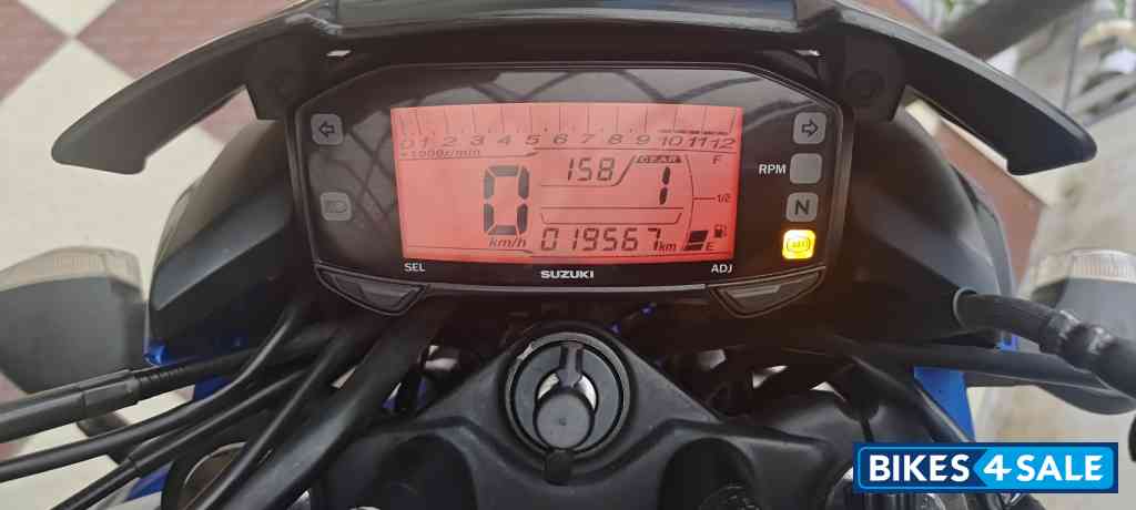 Blue Suzuki Gixxer ABS