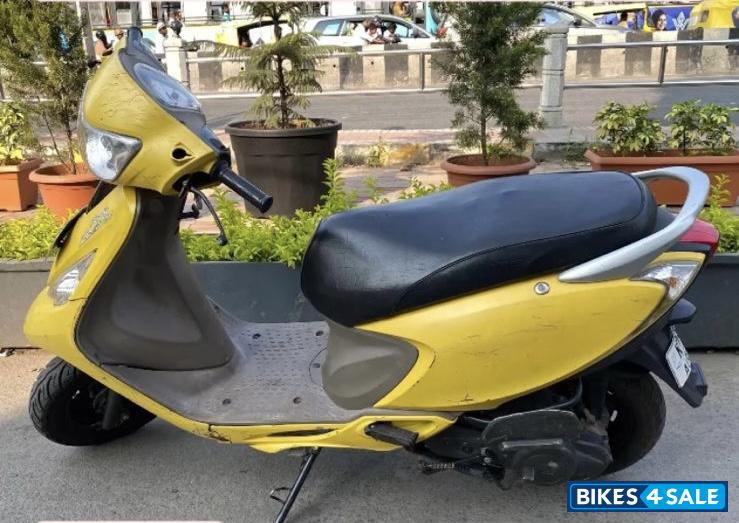 Yellow TVS Scooty Zest