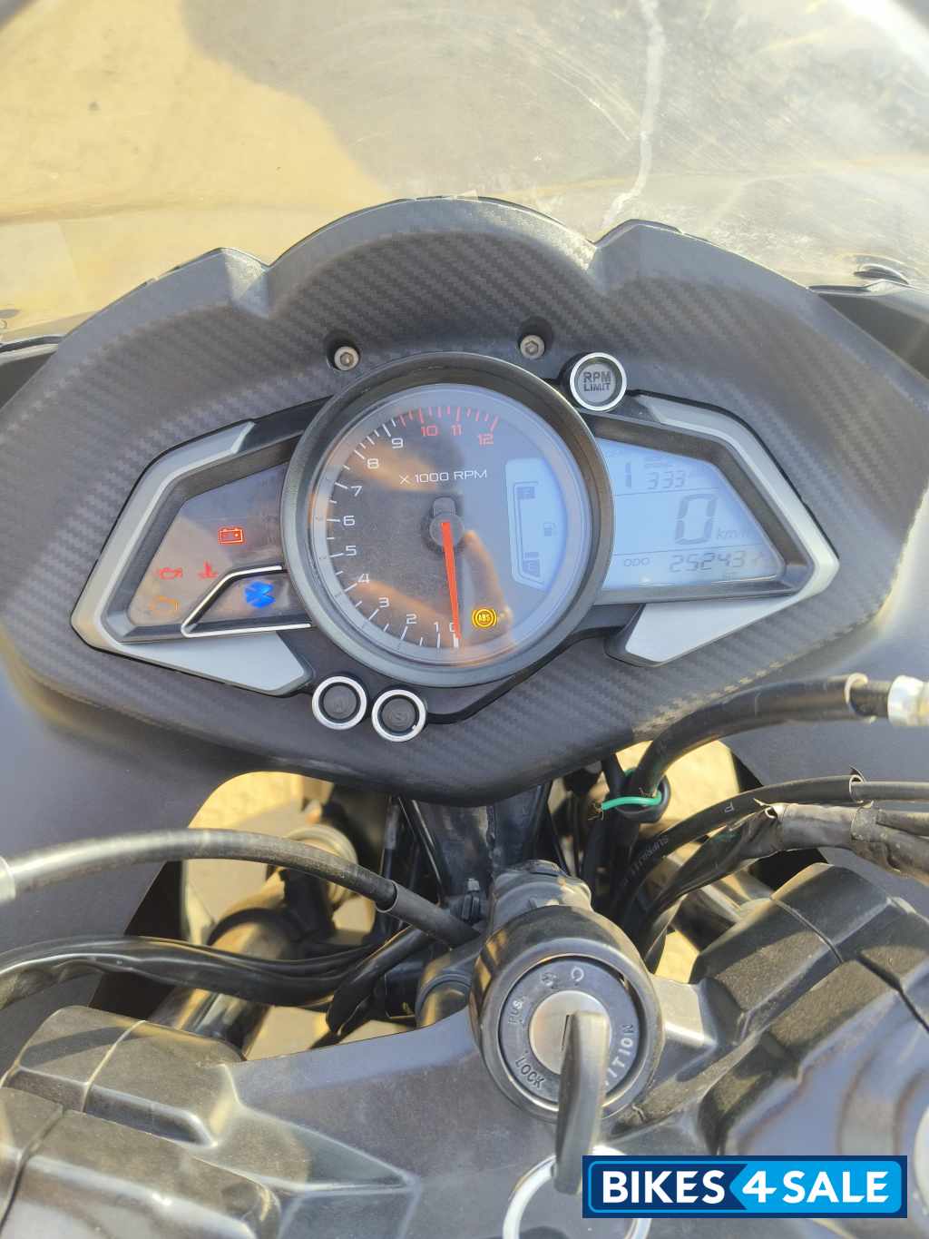 Graphite Black Bajaj Pulsar RS 200