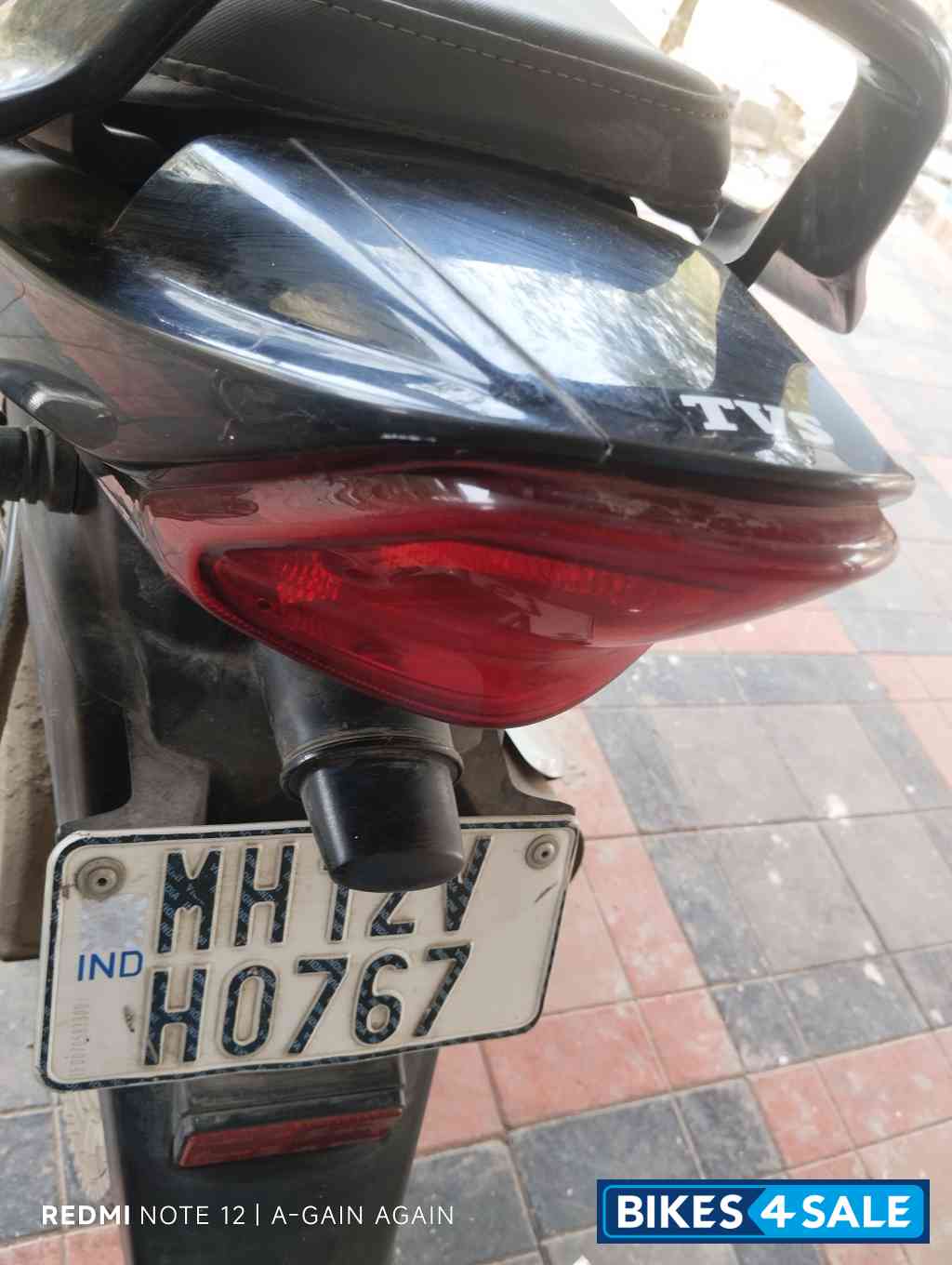 Gray Black TVS Star City Plus