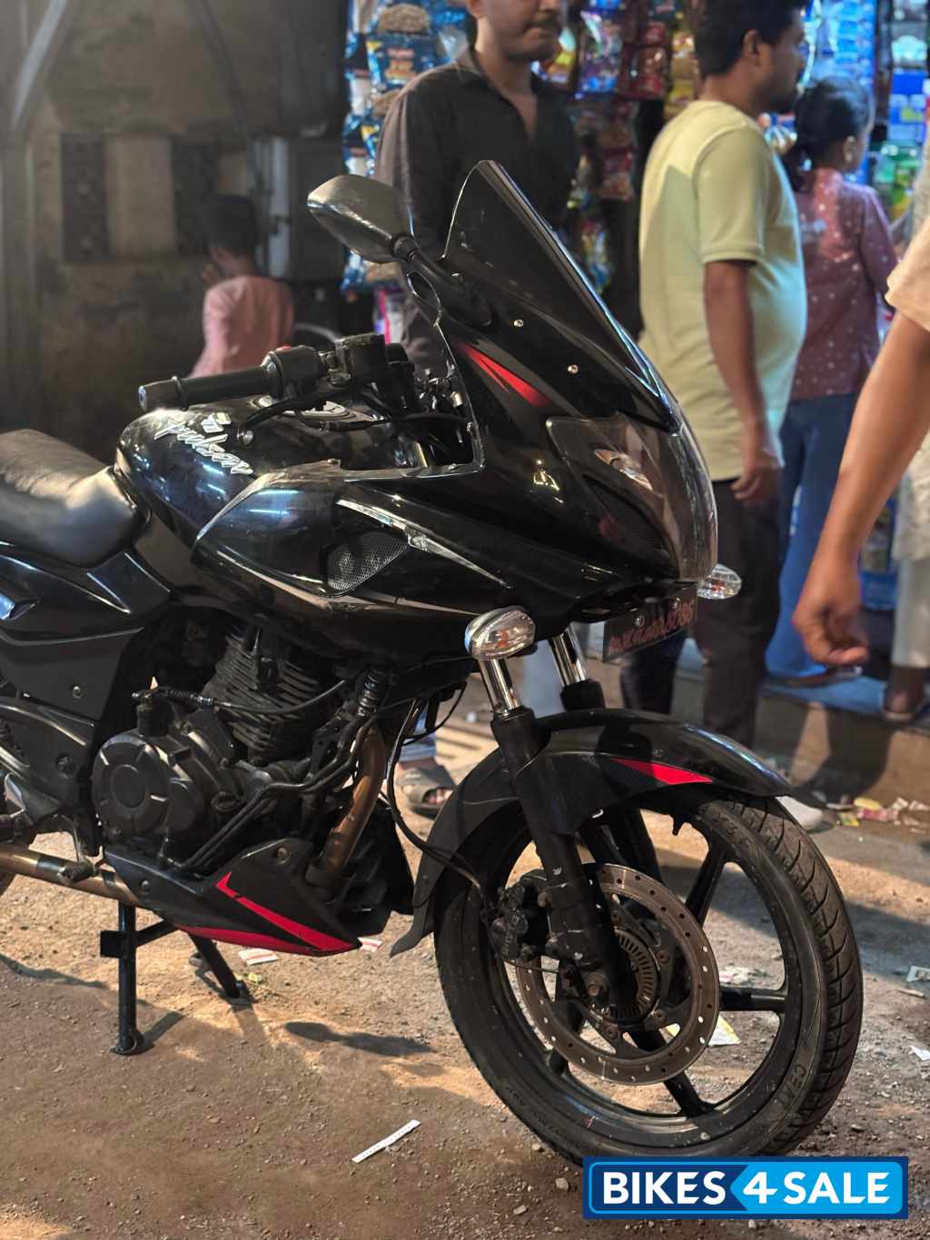 Black Red Bajaj Pulsar 220 DTSi