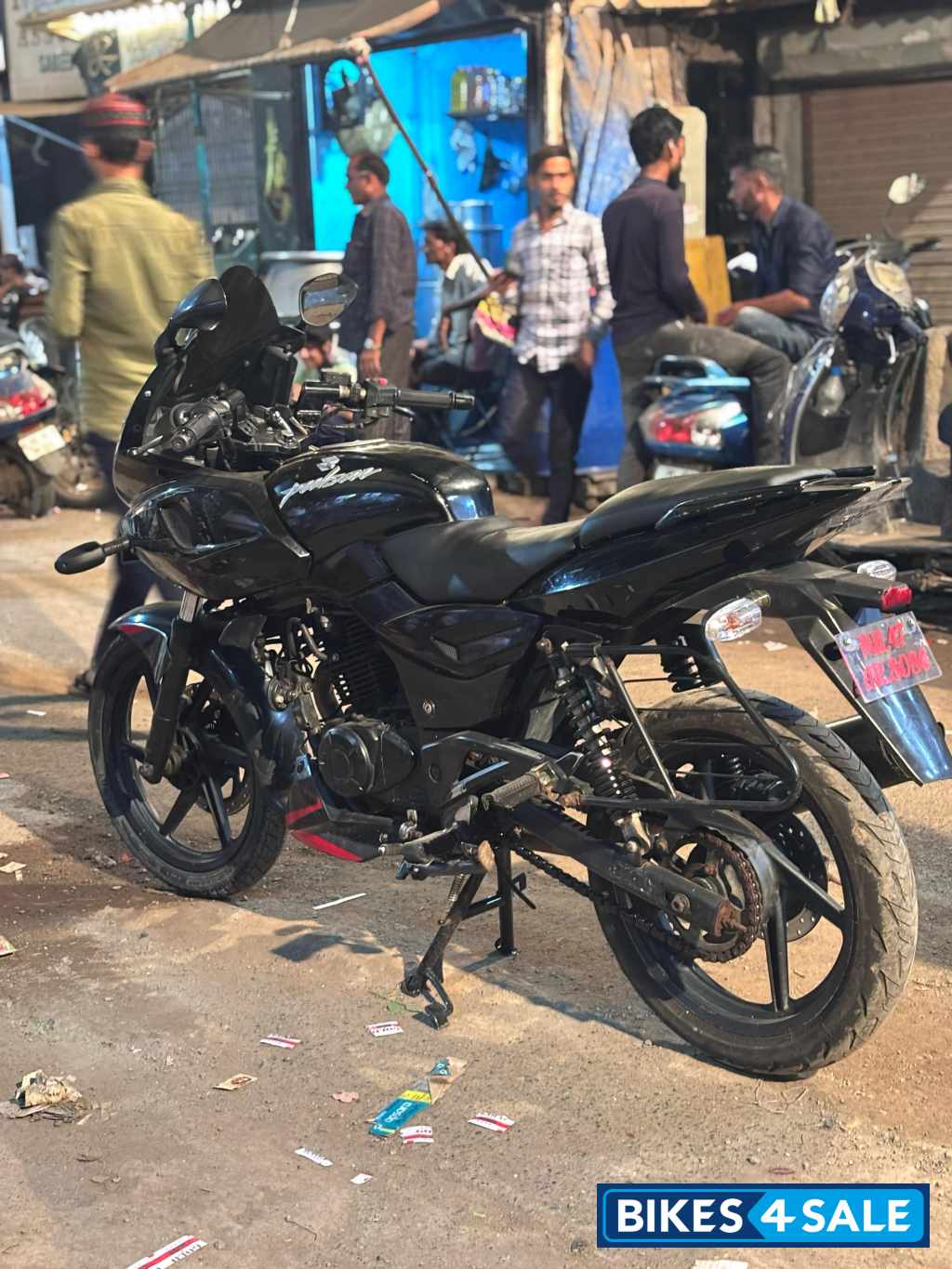 Black Red Bajaj Pulsar 220 DTSi
