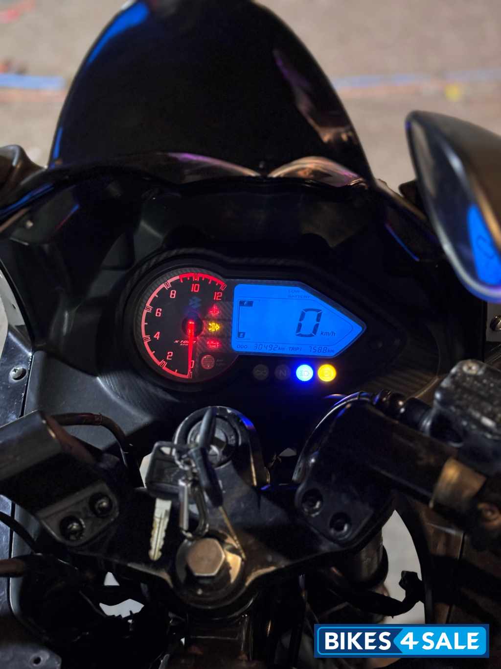 Black Red Bajaj Pulsar 220 DTSi